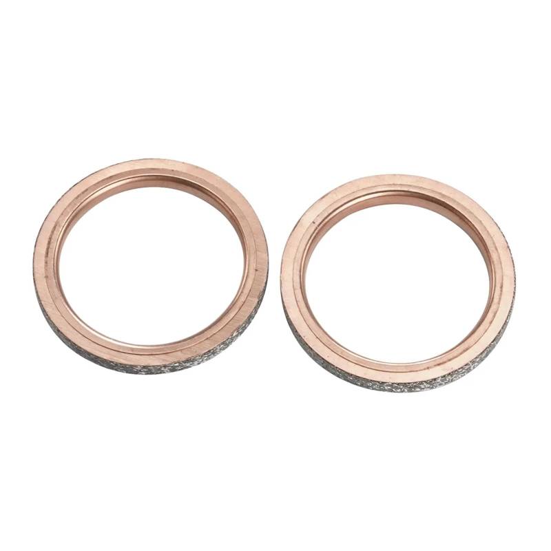 OD 50MM Auspuffrohr Dichtung for XT250 YFM450 SR400 XVZ1300 Royal Star YFM250 YFM350 YFM400 YZ250(2pcs) von ZQMKQCEK