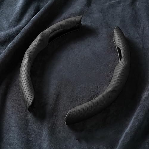 Auto Lenkradbezug für Acura TL 2006-2008, Anti Rutsch Atmungsaktiv Mikrofaser Leder Auto Lenkradschoner,A-Black von ZQQKX