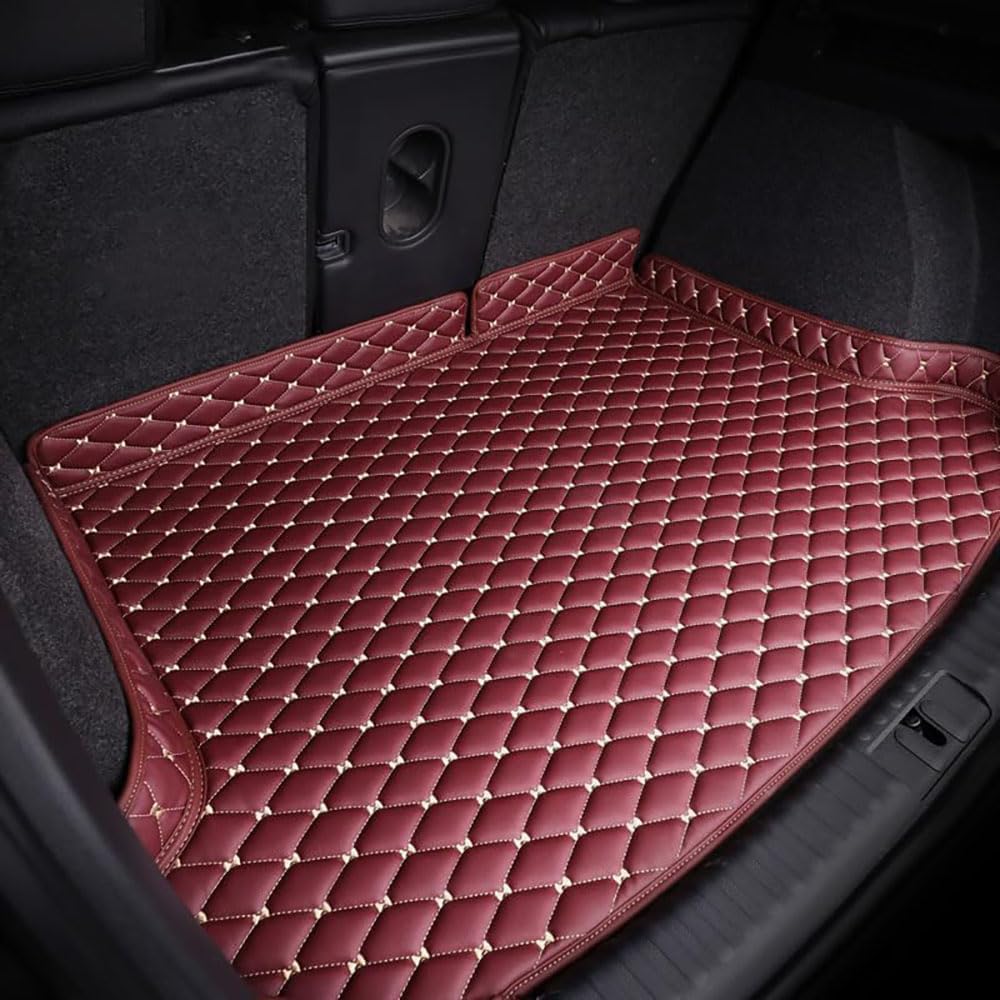 Auto Leder Kofferraummatten für Lexus LBX 2024-, Kofferraumwanne Schutzmatte Allwetter Kofferraumwanne Wasserdicht Antirutsch Interieur,F/Red and White Auto Leder Kofferraummatten für Lexus LBX 2024-, Kofferraumwanne Schutzmatte Allwetter Kofferraumwanne Wasserdicht Antirutsch Interieur,F/Red and White von ZQYCD