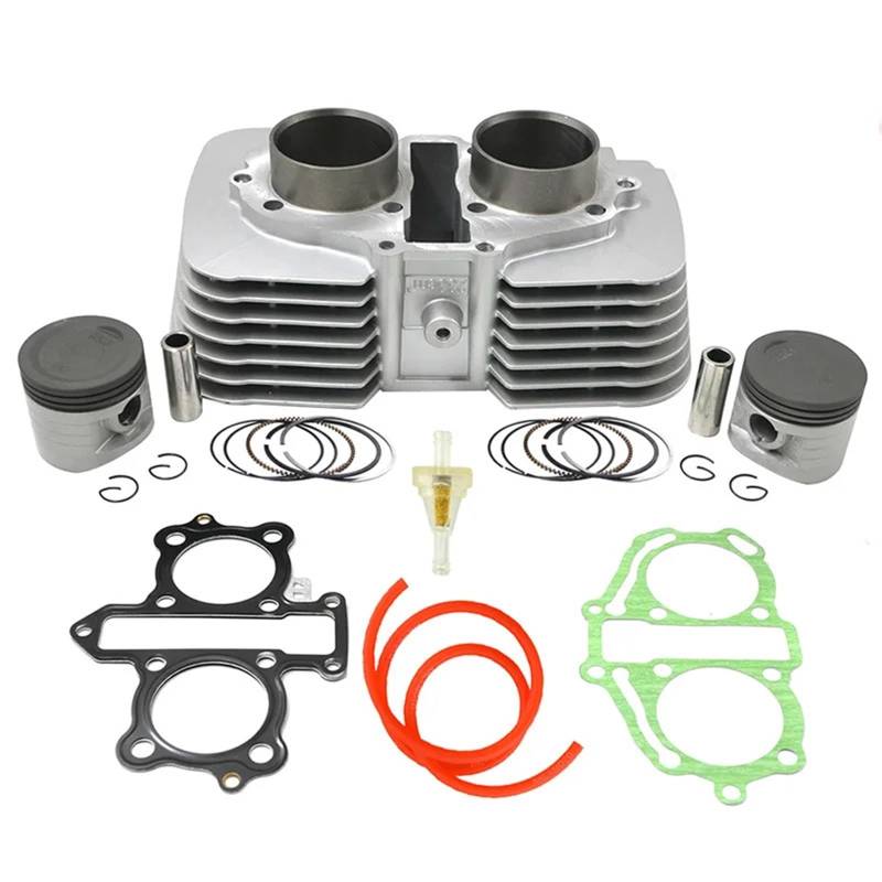 Motorrad Motor Teil Luft Zylinder kit kolben ring Dichtung Zubehör STD 53mm for CA250 CMX250 CMX250C Rebel 250 CA 250 von ZQYPENOZ