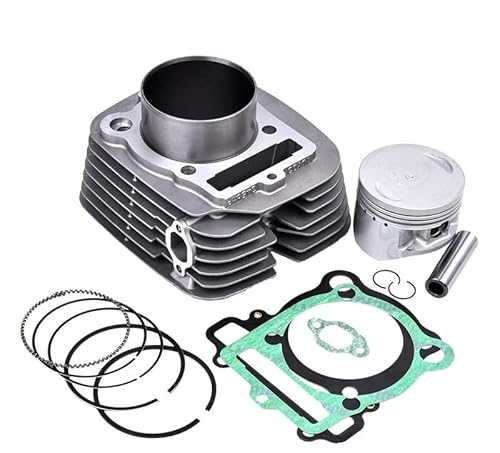 Motorrad Zylinderkopf Überholung Matte Kolben Ringe Dichtung Top End Kit Set Montage for GRIZZLY 350 4WD YFM35FGBGR 2012 von ZQYPENOZ