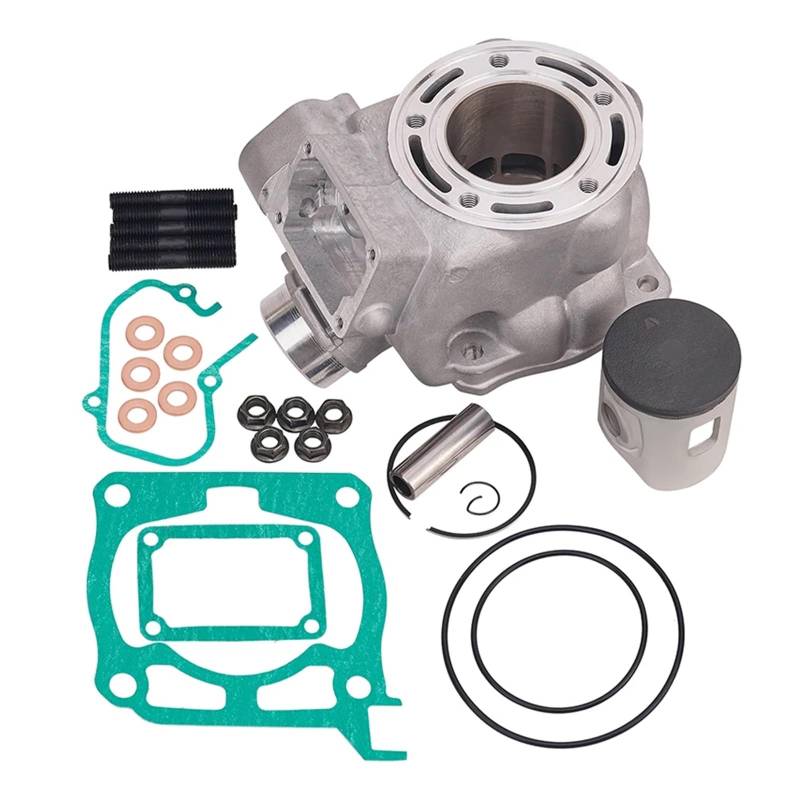 STD 54mm Motorrad Luft Zylinder Block & Kolben und Ringe & Kopf Komplette Dichtung Kit for YZ125 YZ 125 2005-2022(Cylinder Kit) von ZQYPENOZ