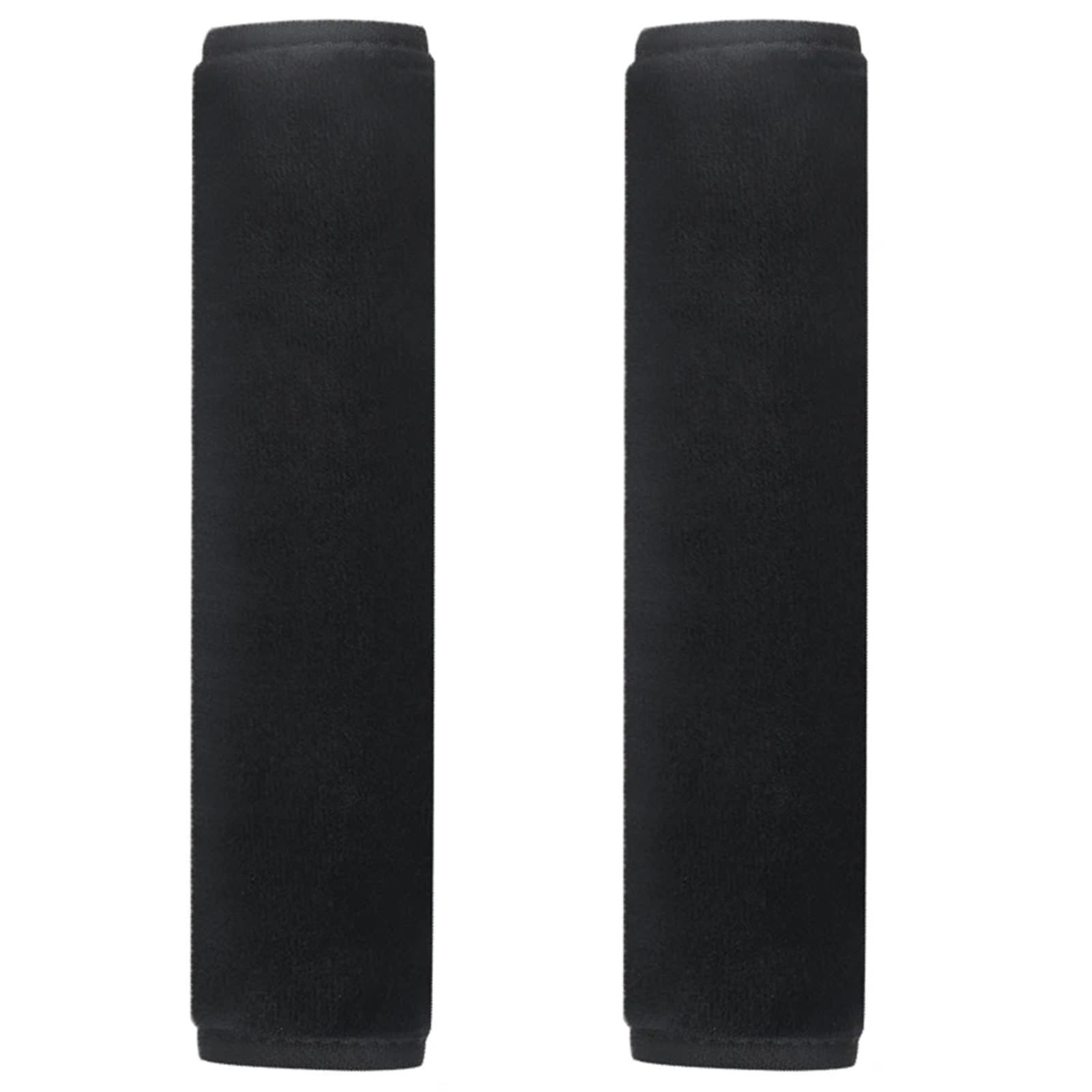 Gurtpolster Auto 1/2Pcs Auto Sitz Gürtel Abdeckung Einstellbare Plüsch Auto Sicherheit Gürtel Abdeckung Schulter Pad Weiche Auto Sitz Gürtel abdeckung Auto Zubehör Innen(Black 2pcs) von ZRHWSPD