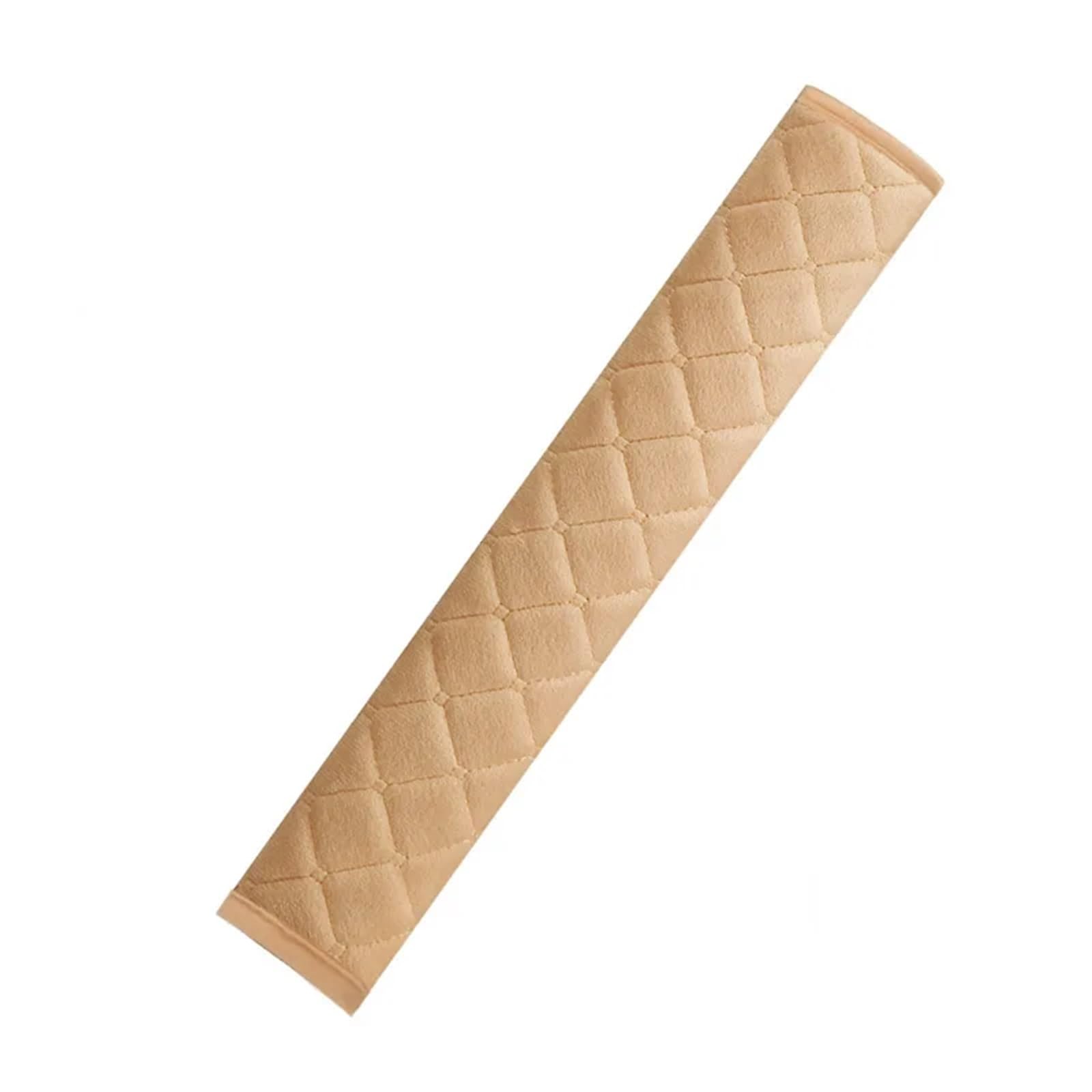Gurtpolster Auto 1pc Auto Zubehör 50/65/75/85cm Sitz Gürtel Abdeckung Komfort Sicherheit Gürtel Schulter Pad schutz Polsterung Lkw Auto Innen(Beige,65cm) von ZRHWSPD