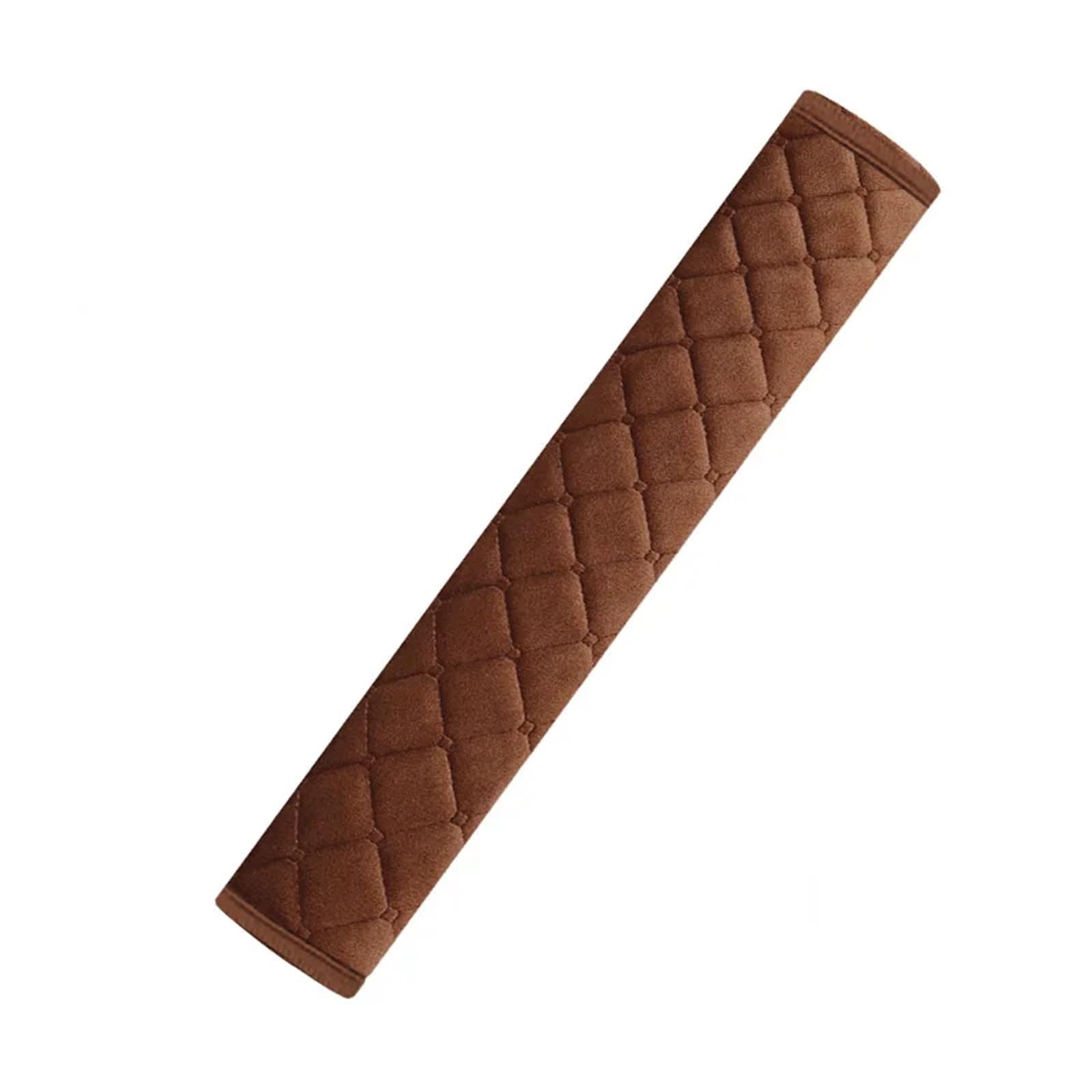 Gurtpolster Auto 1pc Auto Zubehör 50/65/75/85cm Sitz Gürtel Abdeckung Komfort Sicherheit Gürtel Schulter Pad schutz Polsterung Lkw Auto Innen(Brown,65cm) von ZRHWSPD