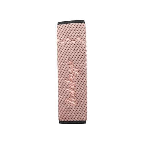 Gurtpolster Auto 25/30/50/75 CM Erweiterte Auto Gürtel Abdeckung Schulter Pad Gesteppte Atmungsaktive Baumwolle Leinen Verdickt Lkw Sicherheitsgurt Abdeckung Auto Innen(Pink 25cm) von ZRHWSPD