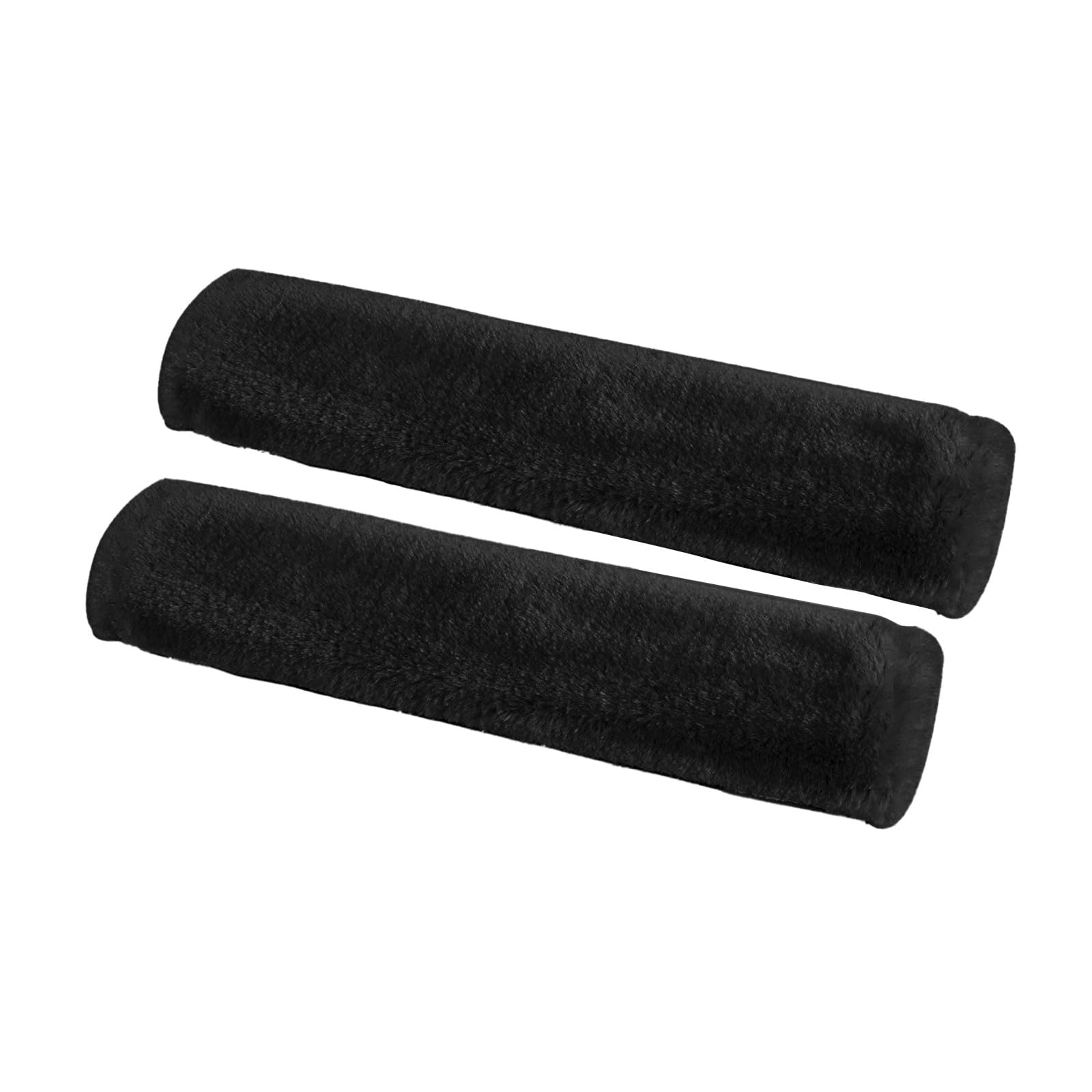 Gurtpolster Auto 2PCS Auto Sicherheitsgurt Abdeckung Sicherheitsgurt Schulterpolster Kissen Passend for Alle Autos Und Rucksack Weiche Autositzgurtpolster(Black) von ZRHWSPD