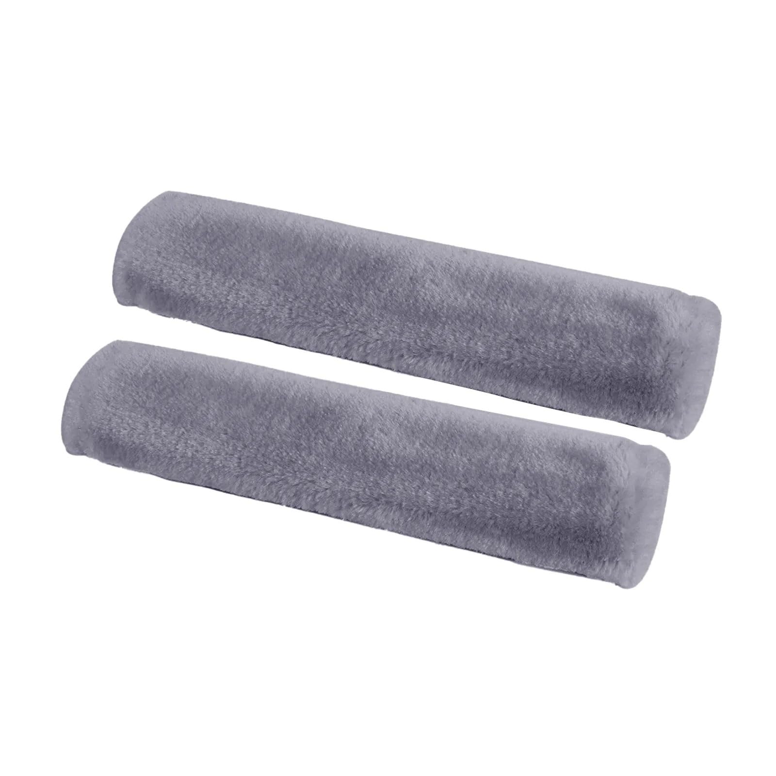 Gurtpolster Auto 2PCS Auto Sicherheitsgurt Abdeckung Sicherheitsgurt Schulterpolster Kissen Passend for Alle Autos Und Rucksack Weiche Autositzgurtpolster(Gray) von ZRHWSPD