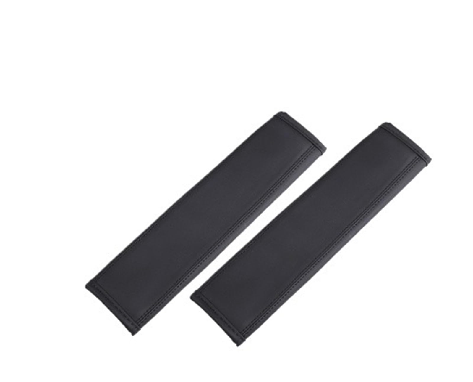 Gurtpolster Auto Auto-Sicherheitsgurtbezug, PU-Leder, verstellbarer Sicherheitsgurt, Schulterpolster, Schutzzubehör(Black 2pcs) von ZRHWSPD