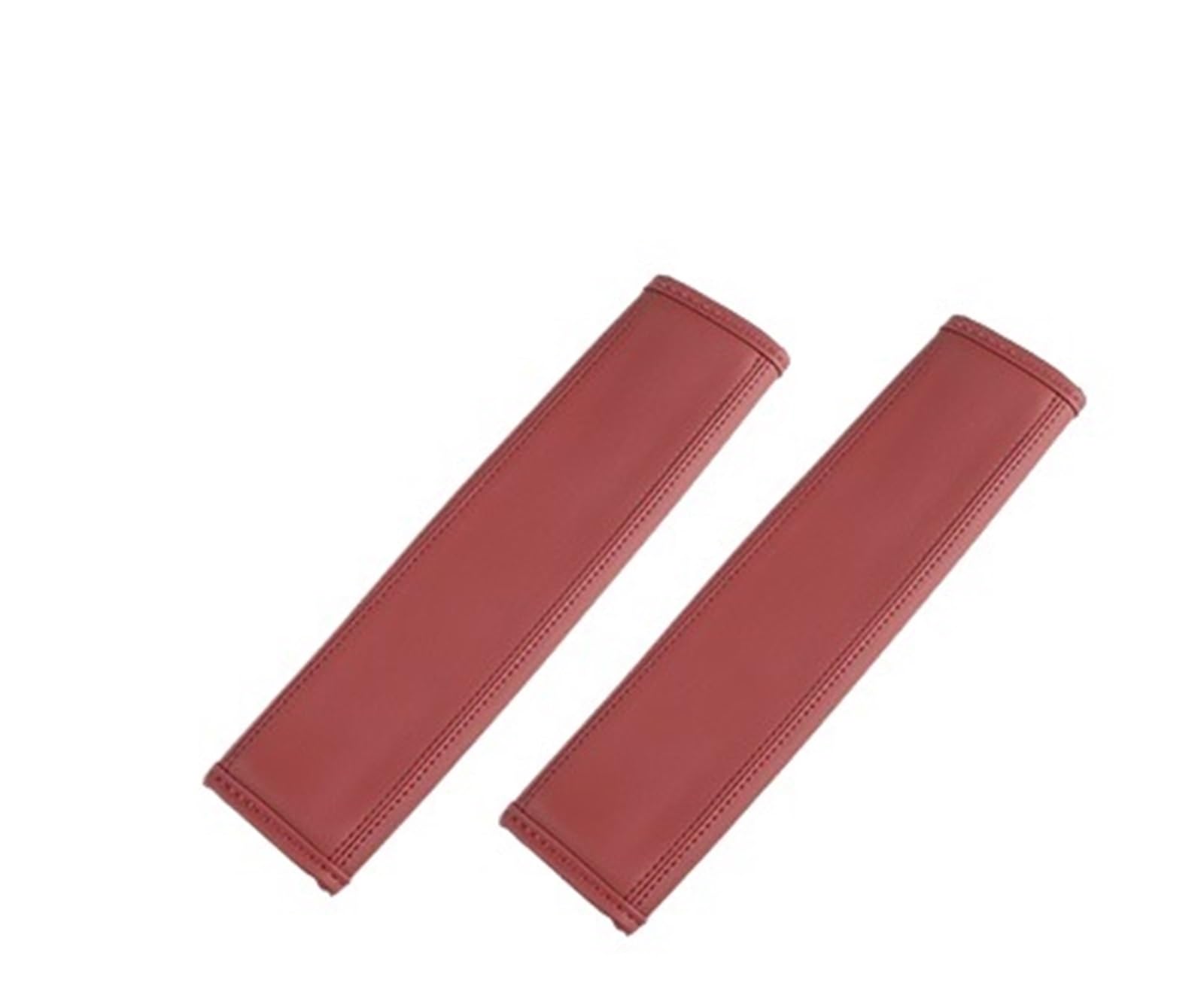 Gurtpolster Auto Auto-Sicherheitsgurtbezug, PU-Leder, verstellbarer Sicherheitsgurt, Schulterpolster, Schutzzubehör(Red 2pcs) von ZRHWSPD