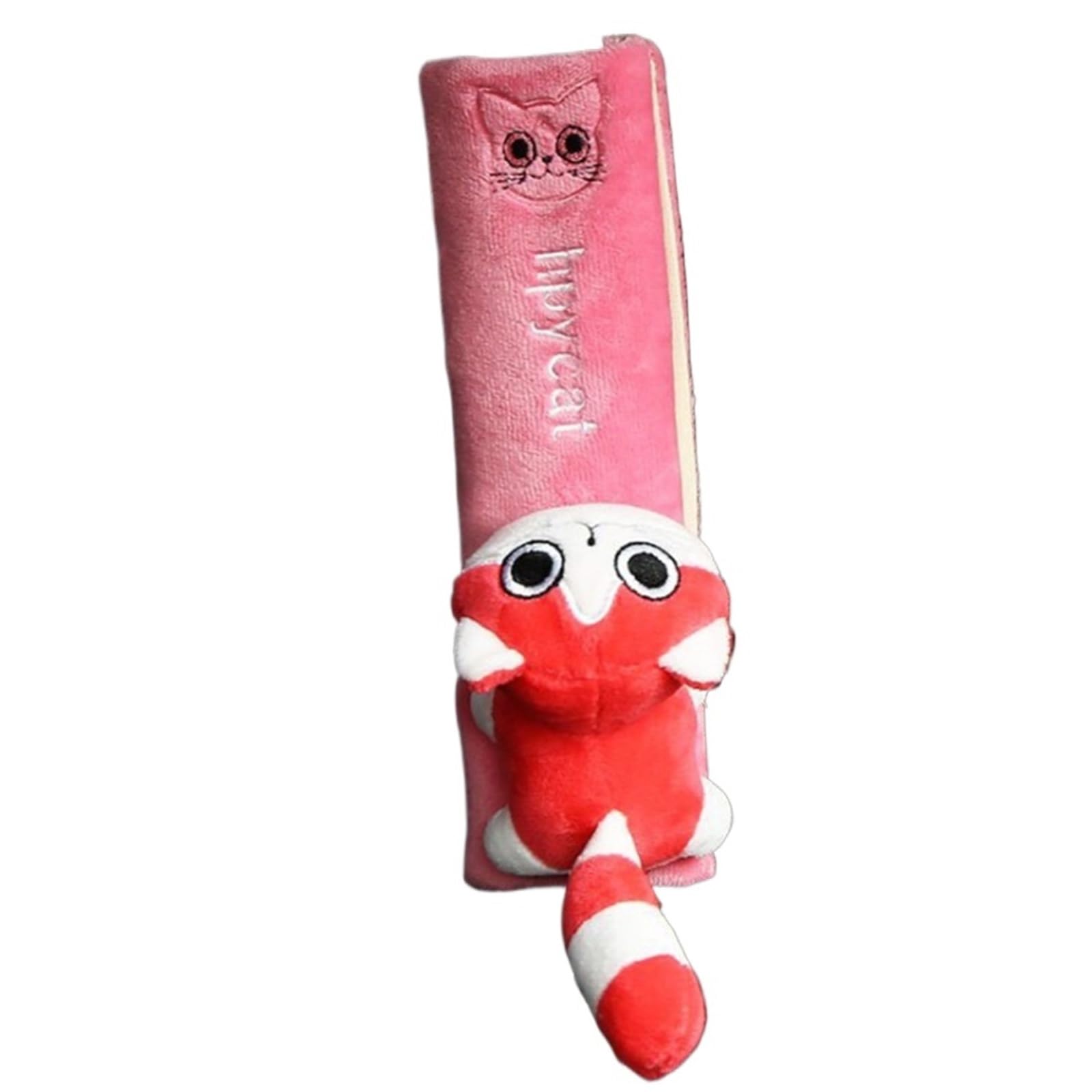 Gurtpolster Auto Niedliches Tier-Sicherheitsgurt-Zubehör, Auto-Sicherheitsgurt-Pads, Universal-Gurtpolster, Kissenbezug, Auto-Gurtschutz, Sicherheitsgurt-Abdeckung(Pink Cat) von ZRHWSPD