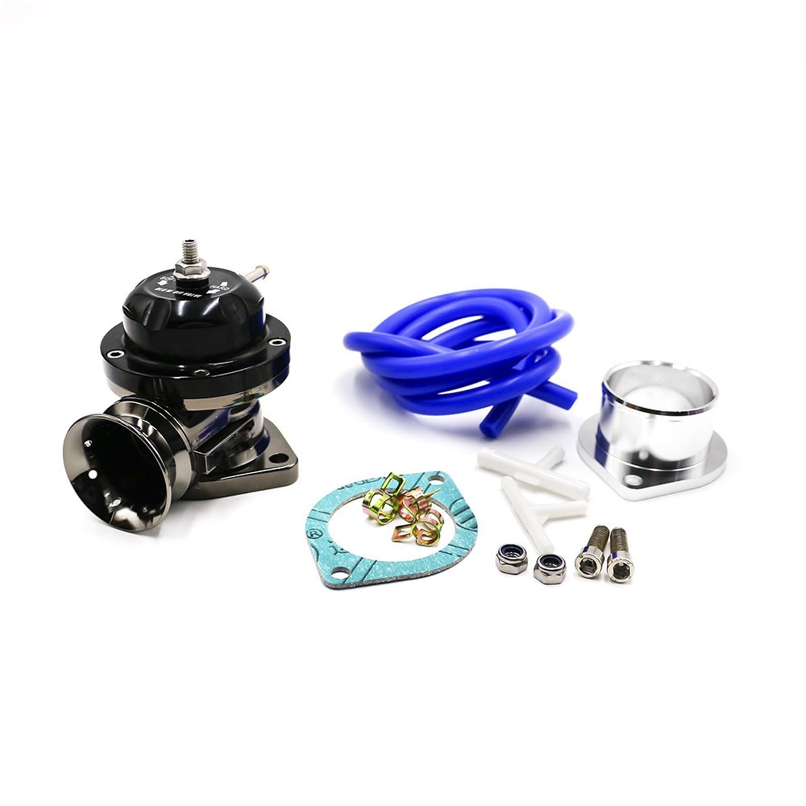 Abgasturbolader Abblasventil Für Turbolader Für Kraftfahrzeuge, Typ RS, Universelles Abblasventil Für Kraftstoffdruckregler Aus Aluminiumlegierung Turbocharger Kit(Blue) von ZRHYRG