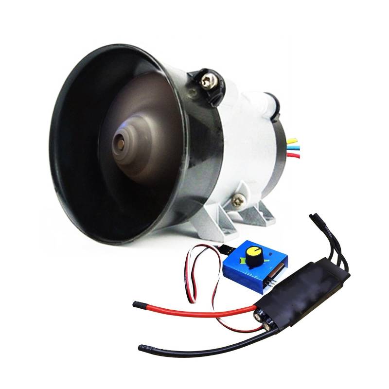 Abgasturbolader Auto-Turbinen-Turbolader, bürstenloser, hallfreier Dreiphasenmotor mit DC12V 50A Kompressor-Treiber-Controller Turbocharger Kit von ZRHYRG