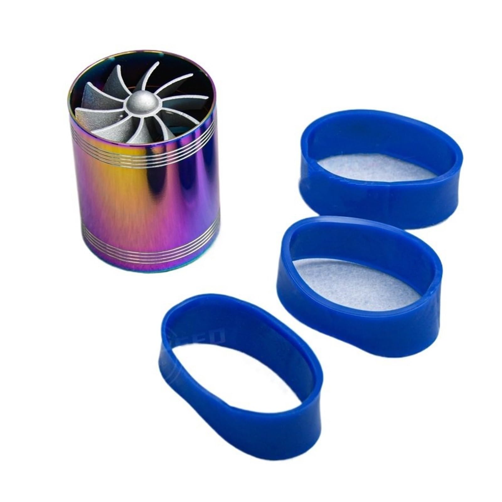 Abgasturbolader Auto-Turbolader, Doppel-Luftfilter-Ansaugventilator, Kraftstoff-Gas-Kit, Chrom-Heizöl-Sparventilator Mit Luftansaugschlauch 65–74 Mm Turbocharger Kit Abgasturbolader Auto-Turbolader, Doppel-Luftfilter-Ansaugventilator, Kraftstoff-Gas-Kit, Chrom-Heizöl-Sparventilator Mit Luftansaugschlauch 65–74 Mm Turbocharger Kit von ZRHYRG