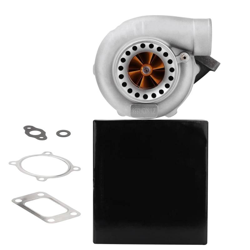 Abgasturbolader Billet GT3582 GT35 Turboflansch AR 0,63 Wasser-/Ölgekühlter Turbolader 2,5-6,0 l Turbocharger Kit von ZRHYRG