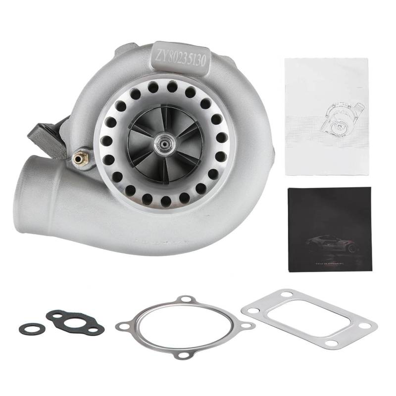 Abgasturbolader GT35 GT3582 T3 Ar.70 Ar.63 Turbolader 600 PS Kompressorturbine Universalturbo Turbocharger Kit von ZRHYRG