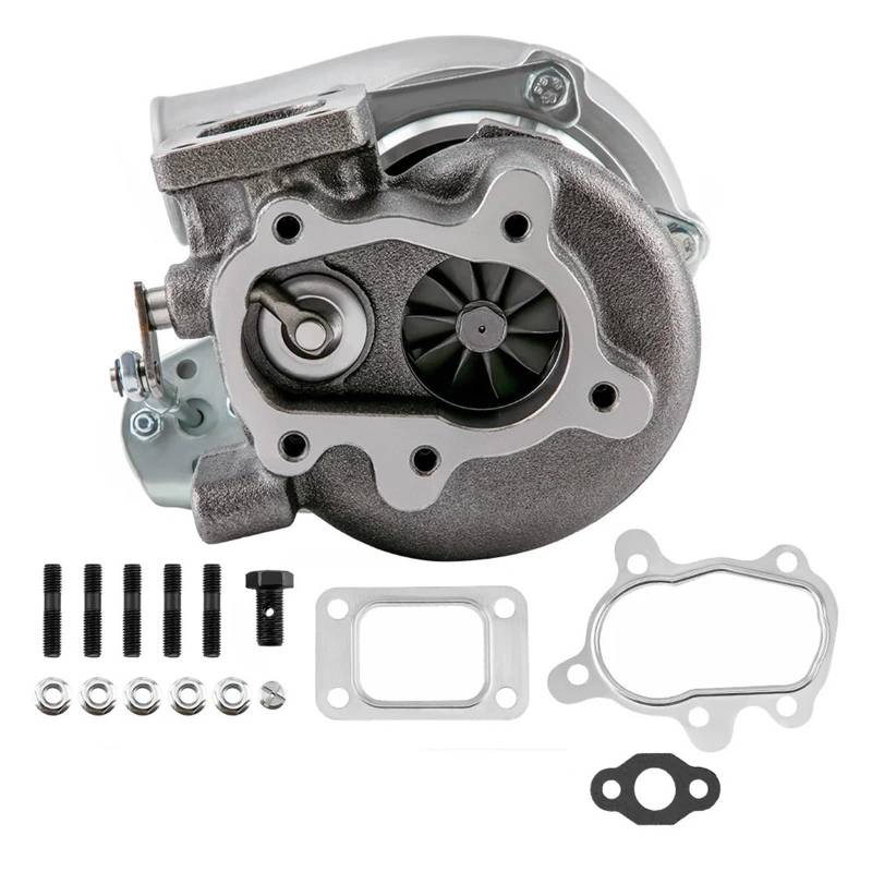 Abgasturbolader Passend für 1,5–2,0 l Billet-Turbolader-Turbine bis zu 400 PS T25 T28 GT25 GT28 GT2871 GT2860 A/R .64 Turbolader Turbocharger Kit von ZRHYRG