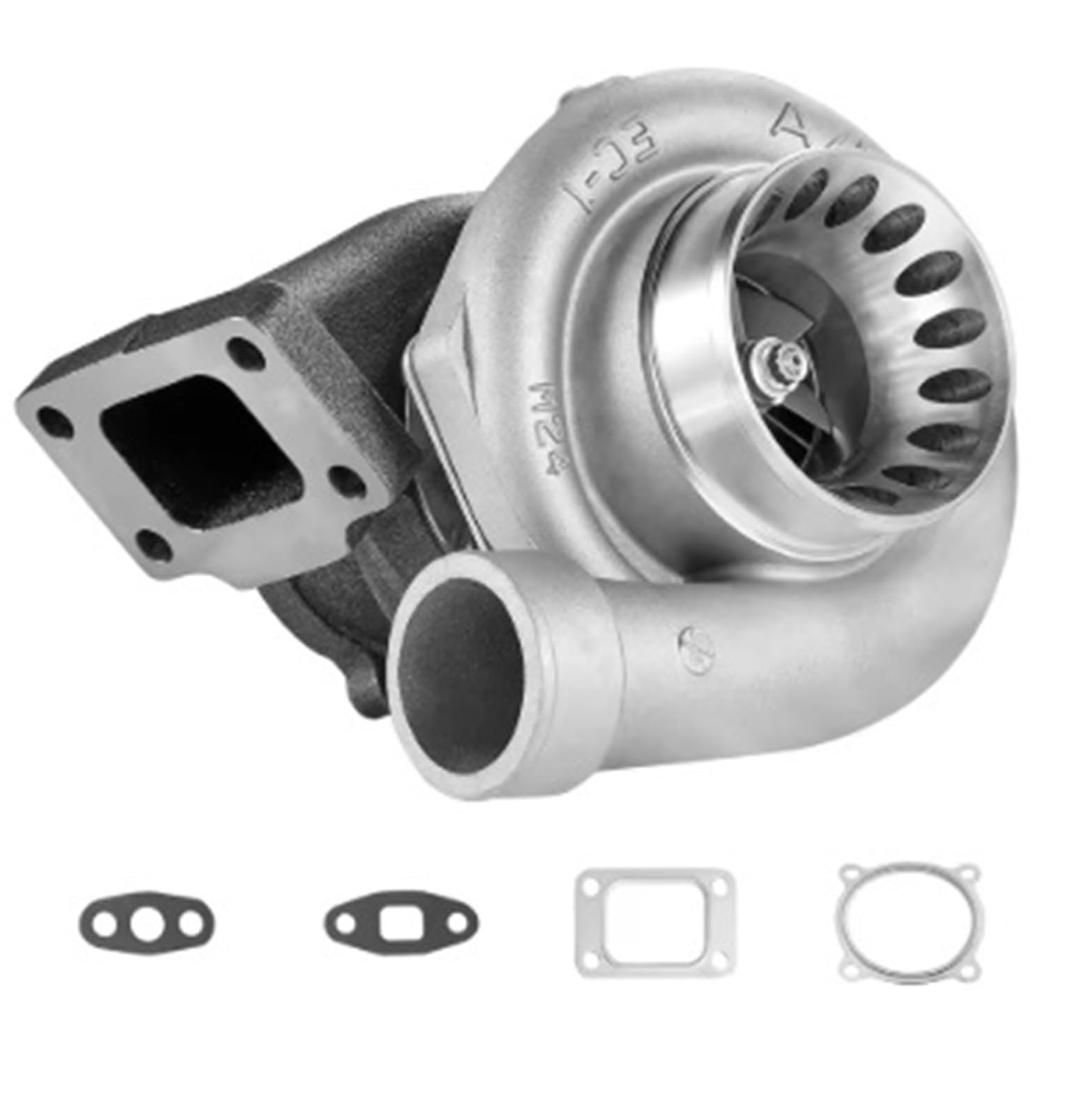 Abgasturbolader Passend für 2,5–6,0 l Hubraum, hitzebeständiger Turbolader K418, Alu-Laufrad-Turbolader mit Dichtungssatz Turbocharger Kit Abgasturbolader Passend für 2,5–6,0 l Hubraum, hitzebeständiger Turbolader K418, Alu-Laufrad-Turbolader mit Dichtungssatz Turbocharger Kit von ZRHYRG