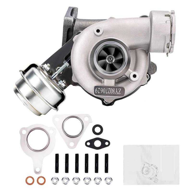 Abgasturbolader Passend für Audi A4 A6, passend für VW Passat B6 2.0 1.9TDI 130 PS + Dichtungen 712077-0001 712077-5001S 717858-1a GT1749V 717858 Turbocharger Kit von ZRHYRG