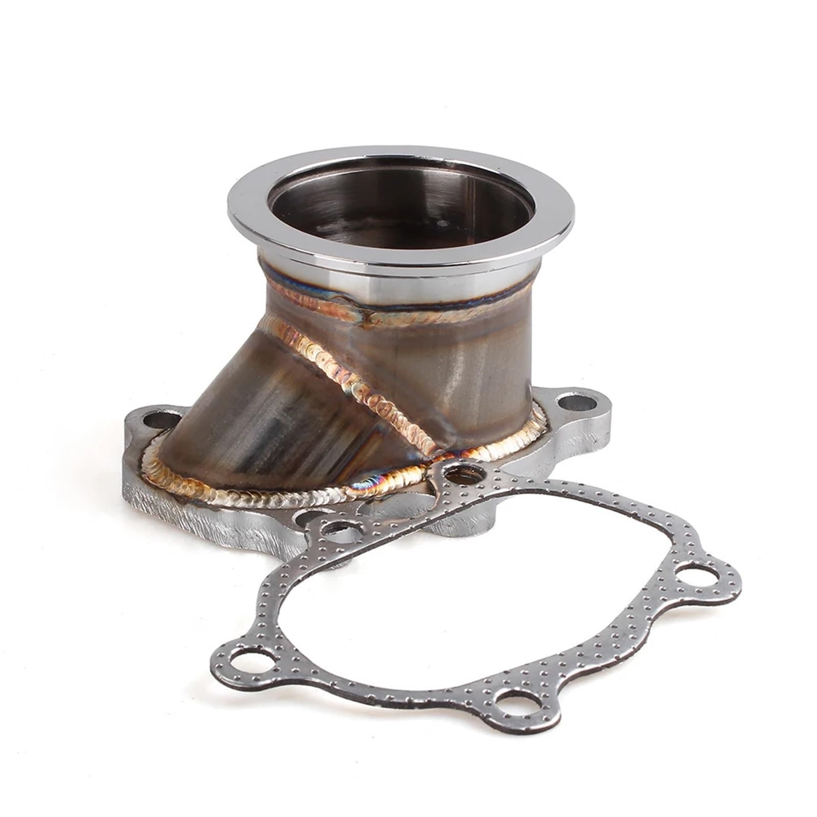 Abgasturbolader Passend für GT25 GT28 T25 T28 RS-BOV085 Turbolader Turbo-Fallrohr 5 Bolzen auf 2,5 Zoll/63 mm V-Band-Flanschadapter Turbocharger Kit Abgasturbolader Passend für GT25 GT28 T25 T28 RS-BOV085 Turbolader Turbo-Fallrohr 5 Bolzen auf 2,5 Zoll/63 mm V-Band-Flanschadapter Turbocharger Kit von ZRHYRG