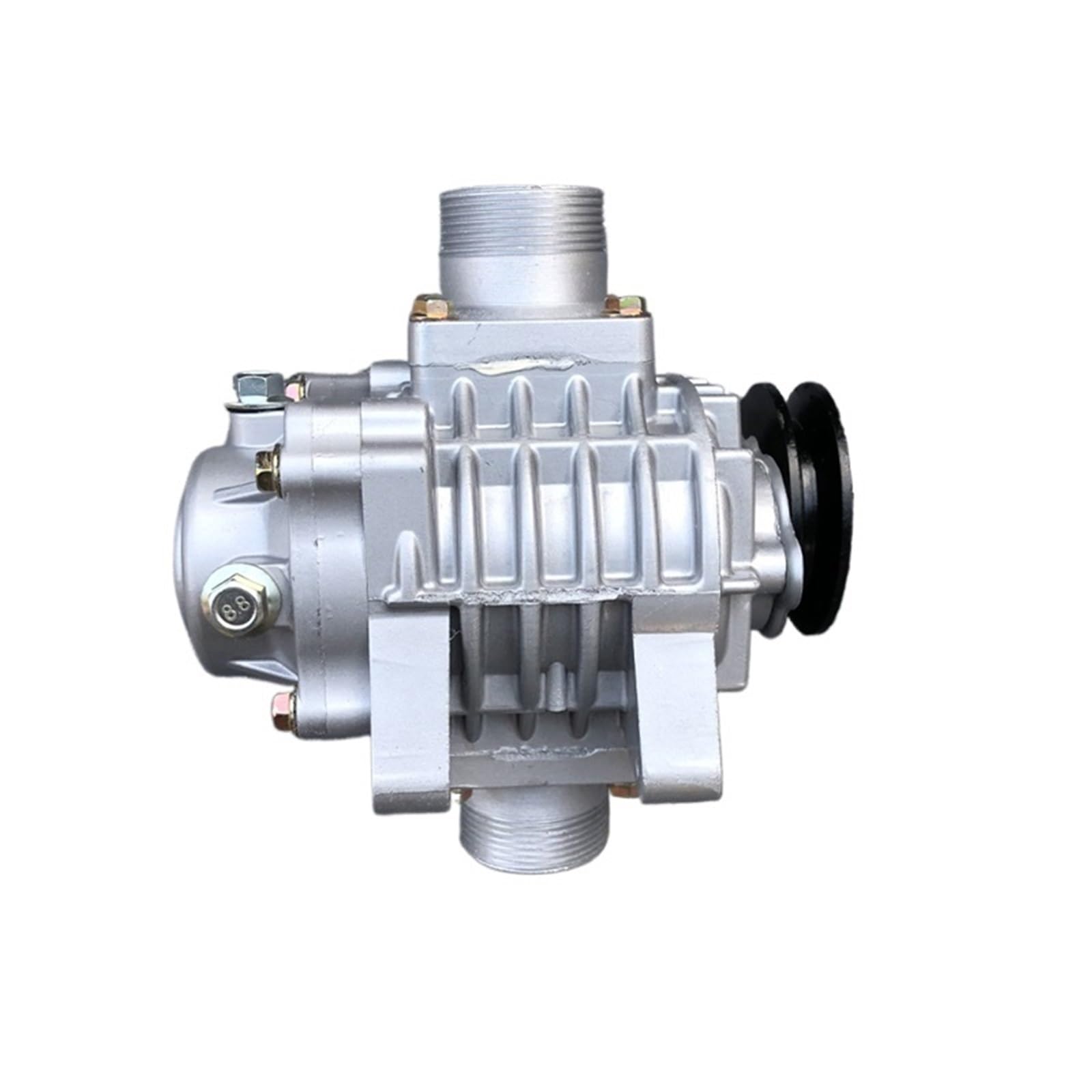 Abgasturbolader Passend für Mini Roots Supercharger AMR300 Kompressor-Gebläse-Booster-Turbine 0,5–1,3 l Turbolader Turbocharger Kit(With 4PK Pulley) von ZRHYRG