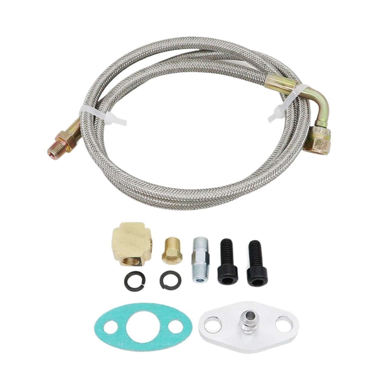 Abgasturbolader T3 T4 T60 T61 T70 1/8 Pnt Turbos Turbo Öl/Wasser Feed Ablauf Fitting Linie Kit 90 Grad 41-zoll öl Feed Linie Kit Turbocharger Kit Abgasturbolader T3 T4 T60 T61 T70 1/8 Pnt Turbos Turbo Öl/Wasser Feed Ablauf Fitting Linie Kit 90 Grad 41-zoll öl Feed Linie Kit Turbocharger Kit von ZRHYRG