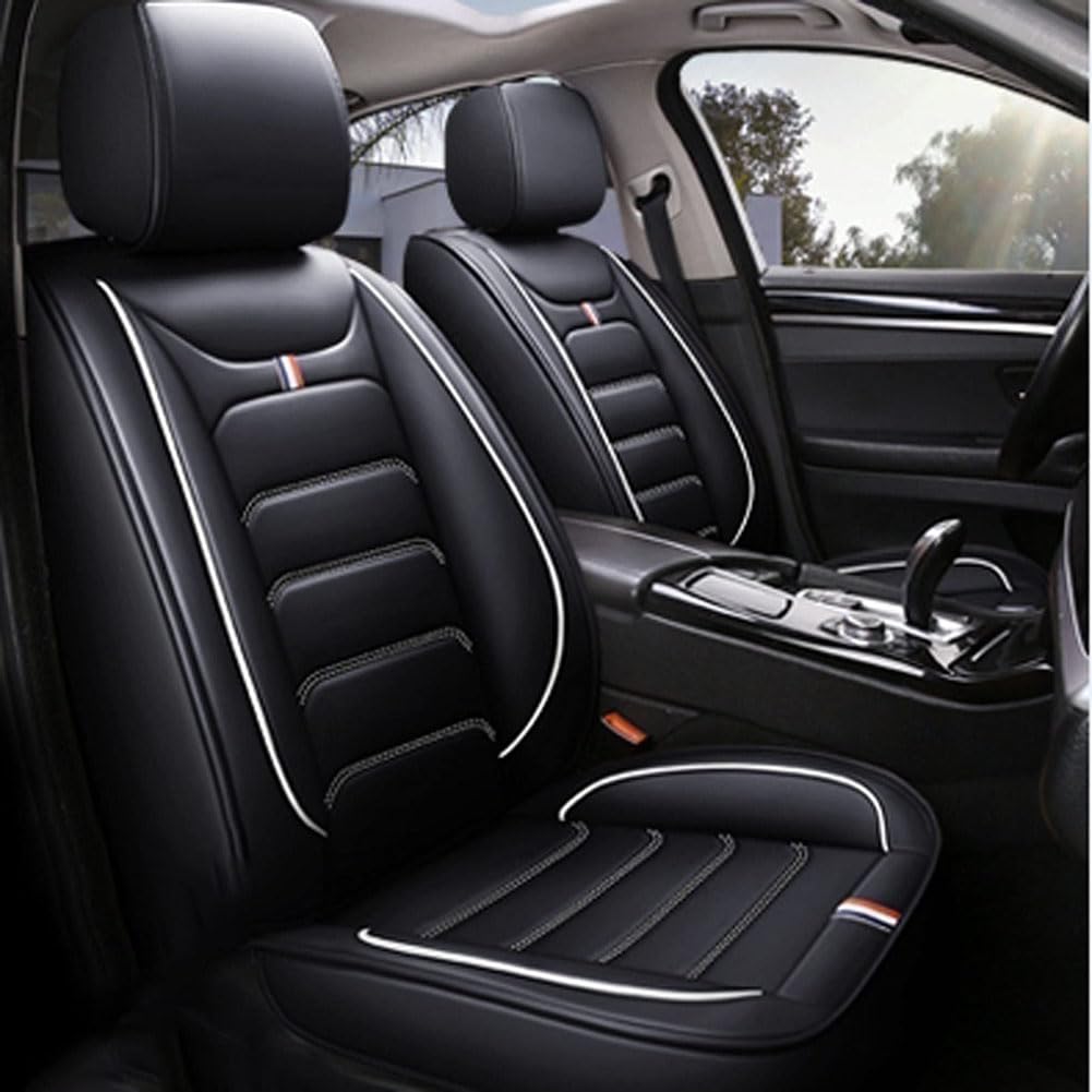 ZRVXTISX Auto Sitzbezüge Für Ford Kuga 3 MK3 ST-Line 2020-2023, Sitzbezug Leder Autositzbezüge Vordersitz Hinten Sitzbank Schutz Vier Jahreszeiten Innere Zubehör,A/Black-White ZRVXTISX Auto Sitzbezüge Für Ford Kuga 3 MK3 ST-Line 2020-2023, Sitzbezug Leder Autositzbezüge Vordersitz Hinten Sitzbank Schutz Vier Jahreszeiten Innere Zubehör,A/Black-White von ZRVXTISX
