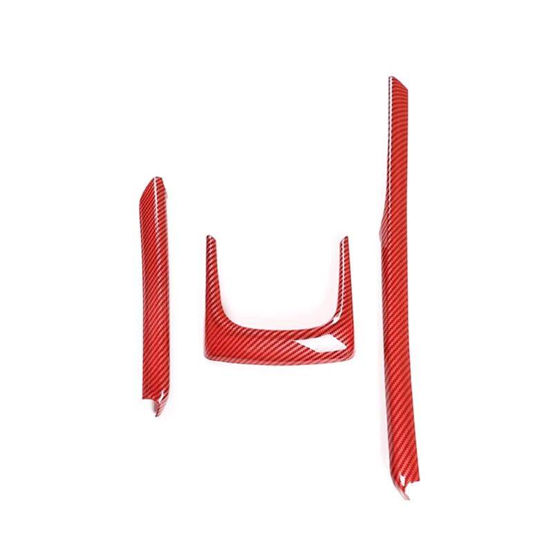 Auto-Innenverkleidungs ABS Auto Zentrale Steuerung Armlehne Box Seite Dekorative Streifen Für X1 F48 X2 F47 2016-2021 Innen Auto Dekoration Rahmen Trim(Rot) von ZSGHJA