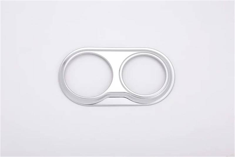 Auto-Innenverkleidungs ABS Carbon Fiber Texture Chrome Stil Scheinwerfer Schalter Rahmen Abdeckung Trim Aufkleber Für Maserati Für Levante Auto Dekoration Rahmen Trim(Silber) von ZSGHJA