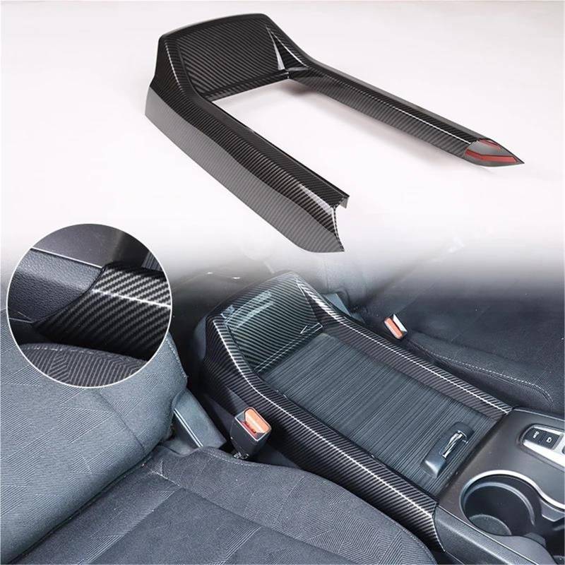 Auto-Innenverkleidungs ABS Für Pilot 2015-2022 Auto Mittelkonsole Armlehne Box Seitenverkleidung Streifen Dekorative Aufkleber Innen Auto Dekoration Rahmen Trim(Carbon Pattern) von ZSGHJA