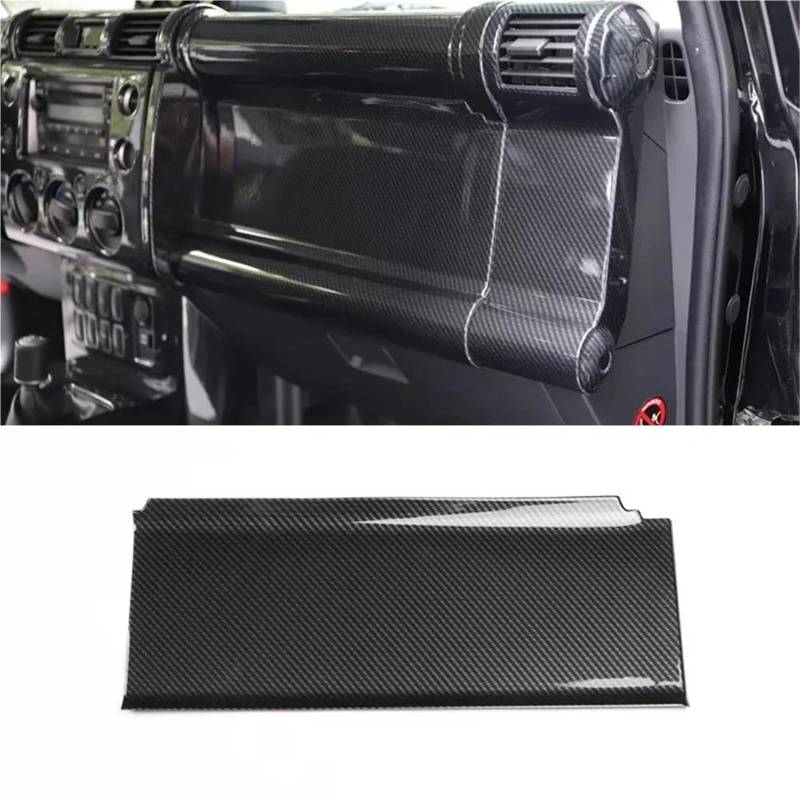 Auto-Innenverkleidungs Auto-Armaturenbrett Beifahrersitzverkleidung ABS-Aufkleber Für Toyota Für FJ Cruiser LHD Innenzubehörverkleidung Auto Dekoration Rahmen Trim(Carbon Pattern) von ZSGHJA