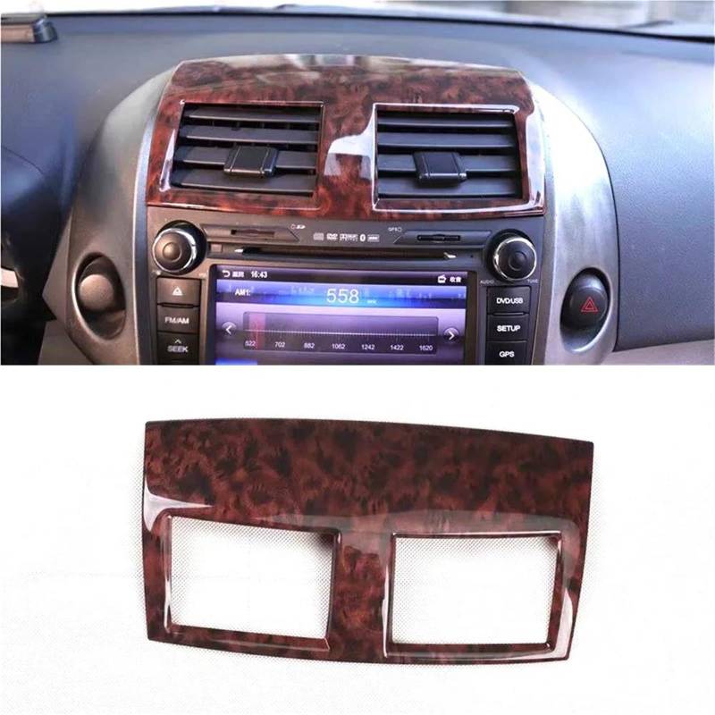 Auto-Innenverkleidungs Auto-Armaturenbrett Mittelkonsole Air Vent Rahmen Abdeckung Aufkleber Für Toyota Für RAV4 2009-2012 Autoinnenraum Auto Dekoration Rahmen Trim(Agate Color) von ZSGHJA