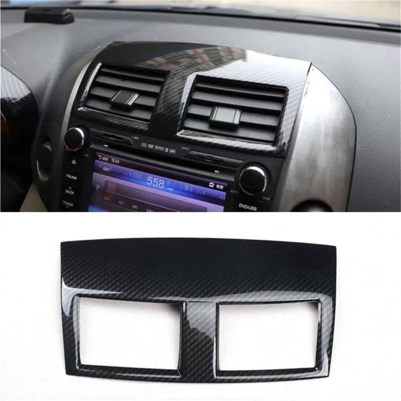 Auto-Innenverkleidungs Auto-Armaturenbrett Mittelkonsole Air Vent Rahmen Abdeckung Aufkleber Für Toyota Für RAV4 2009-2012 Autoinnenraum Auto Dekoration Rahmen Trim(Carbon Pattern) von ZSGHJA