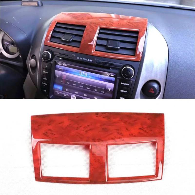 Auto-Innenverkleidungs Auto-Armaturenbrett Mittelkonsole Air Vent Rahmen Abdeckung Aufkleber Für Toyota Für RAV4 2009-2012 Autoinnenraum Auto Dekoration Rahmen Trim(Yellow Peach) von ZSGHJA