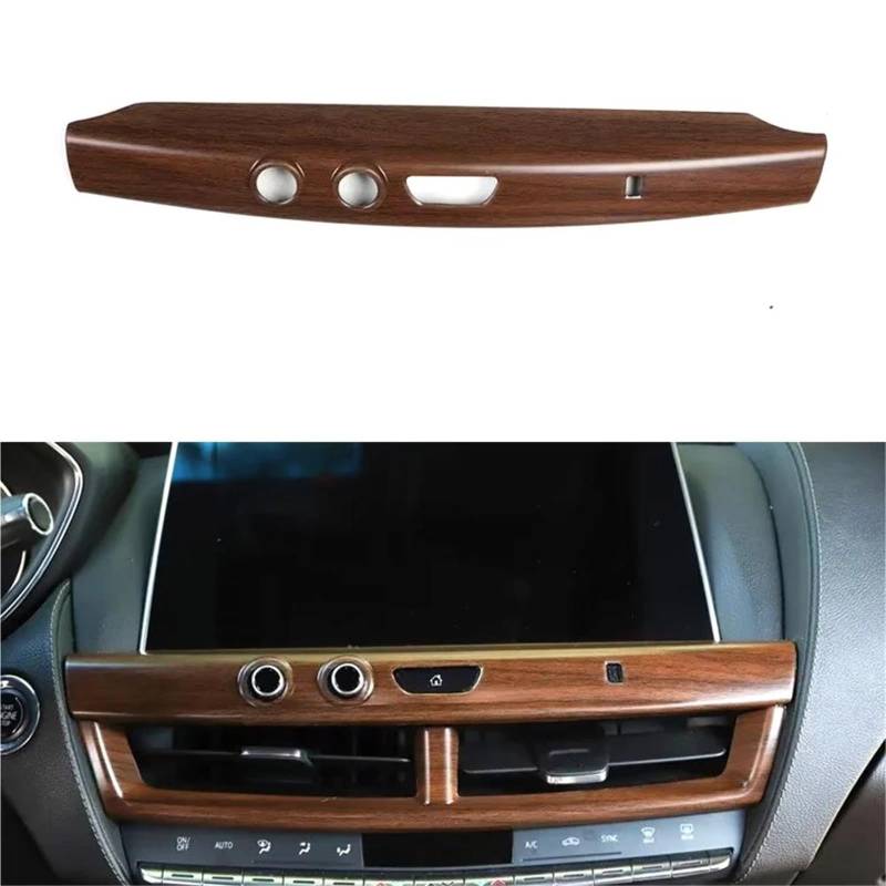 Auto-Innenverkleidungs Auto-Armaturenbrett Mittelkonsole Dekoration Trim ABS Aufkleber Für Cadillac Für CT5 2020-2022 Interior Styling Auto Dekoration Rahmen Trim(Wood Color) von ZSGHJA