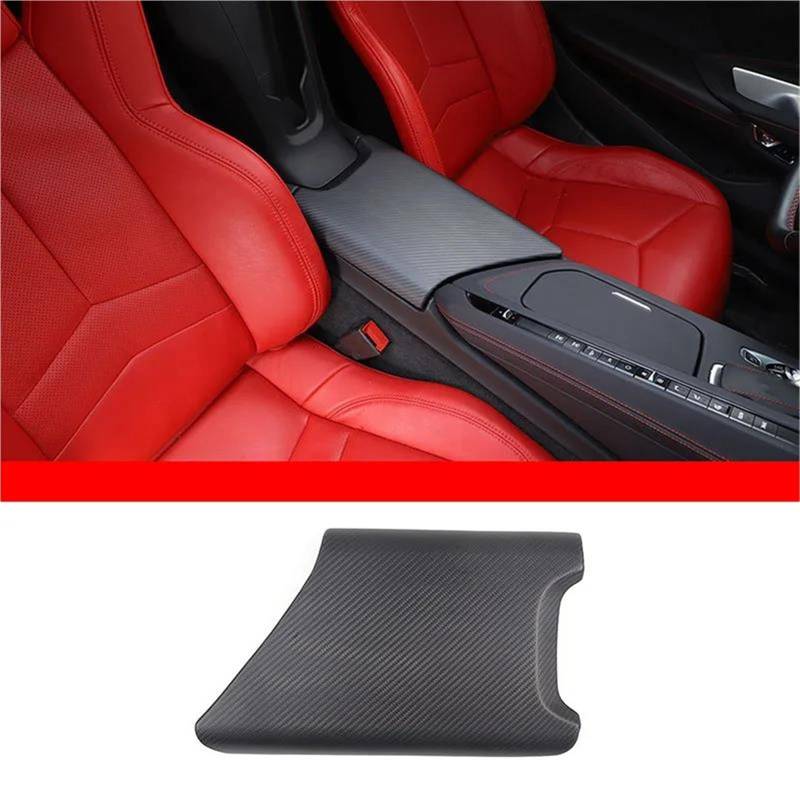 Auto-Innenverkleidungs Auto Center Console Armlehne Box Panel Schutz Abdeckung Trim Für Corvette C8 Für Stingray Z51 Z06 2020-2024 Auto Dekoration Rahmen Trim(Matte Carbon) von ZSGHJA