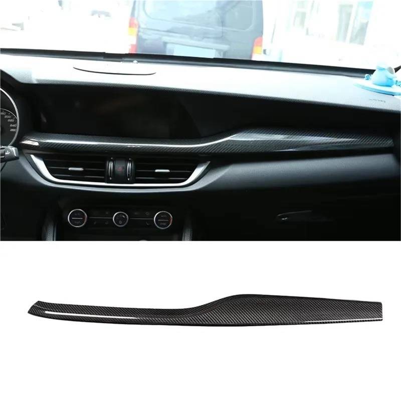 Auto-Innenverkleidungs Auto Center Console Dashboard Panel Dekorative Abdeckung Trim Für Alfa Für Romeo Für Stelvio 2017-2020 Innen Auto Dekoration Rahmen Trim(Stil a) von ZSGHJA