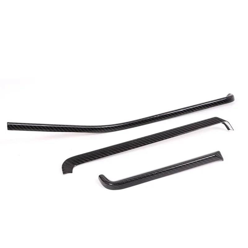 Auto-Innenverkleidungs Auto Center Console Dashboard Trim Streifen 3 Stücke Für Chevy Für Corvette C8 Z51 Für Stingray Coupe 2020-2022 Auto Dekoration Rahmen Trim(Black Carbon) von ZSGHJA
