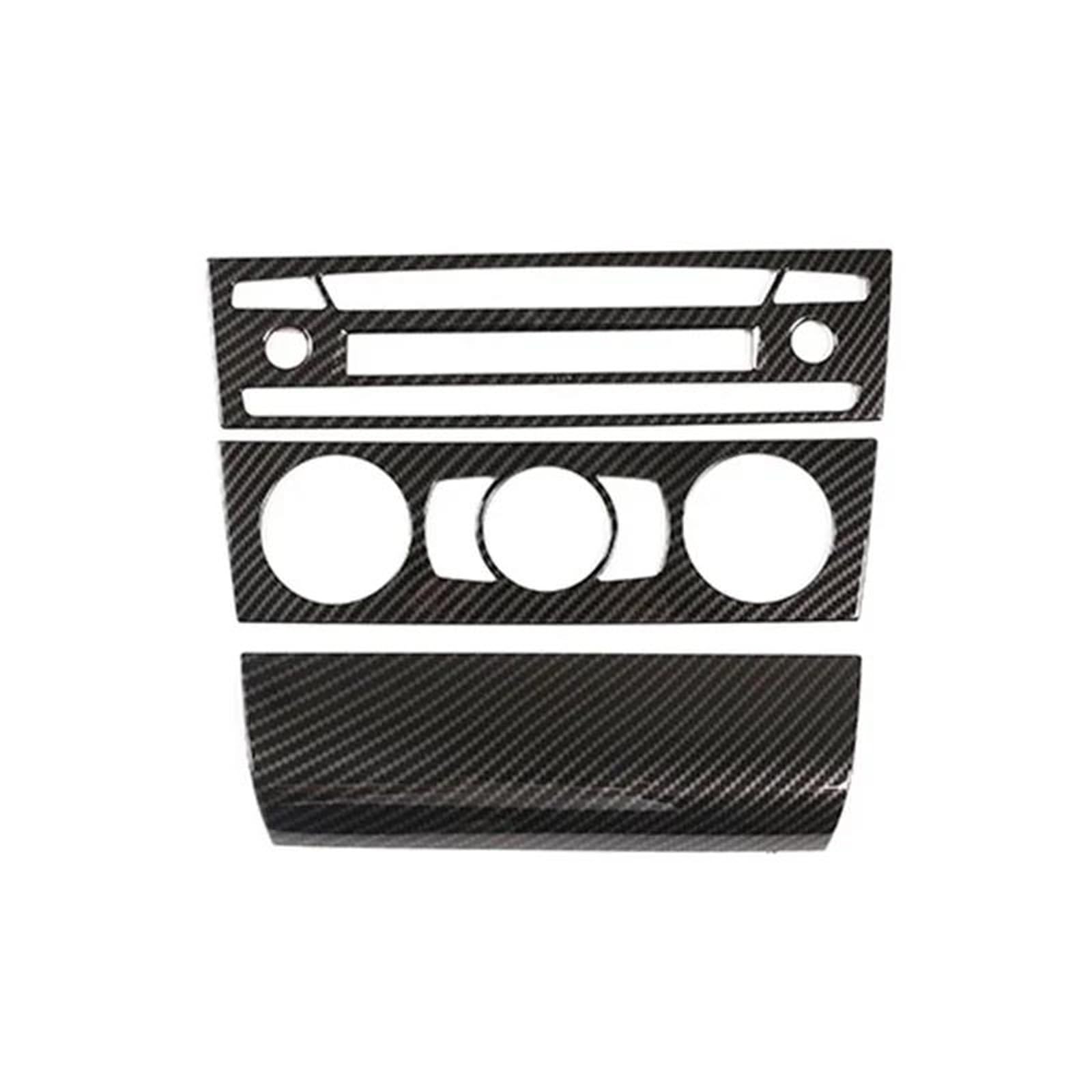 Auto-Innenverkleidungs Auto Center Console Klimaanlage Volumen Schalter CD Panel Dekoration Abdeckung Trim Für 1 Serie Auto Dekoration Rahmen Trim(Carbon Pattern) von ZSGHJA