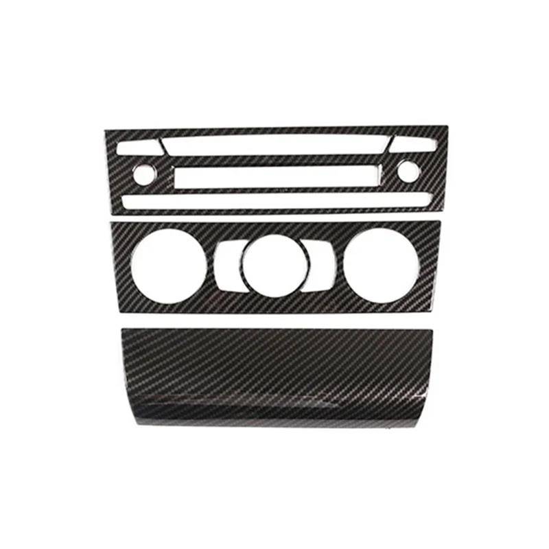 Auto-Innenverkleidungs Auto Center Console Klimaanlage Volumen Schalter CD Panel Dekoration Abdeckung Trim Für 1 Serie Auto Dekoration Rahmen Trim(Carbon Pattern) von ZSGHJA