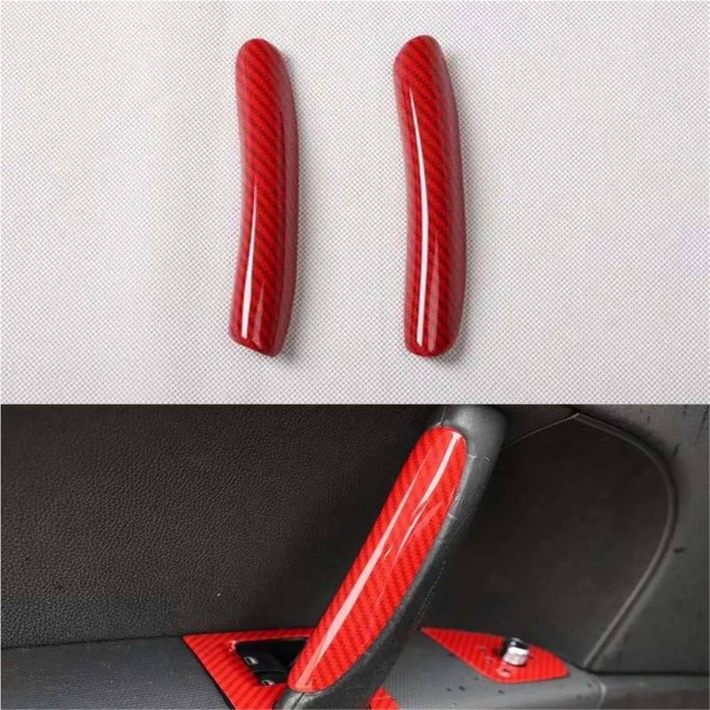 Auto-Innenverkleidungs Auto-Innentürgriff-Greifer-Dekorationsstreifen Trim-Styling Für TT 2008-2014 Auto-Formzubehör Auto Dekoration Rahmen Trim(Carbon Red) von ZSGHJA