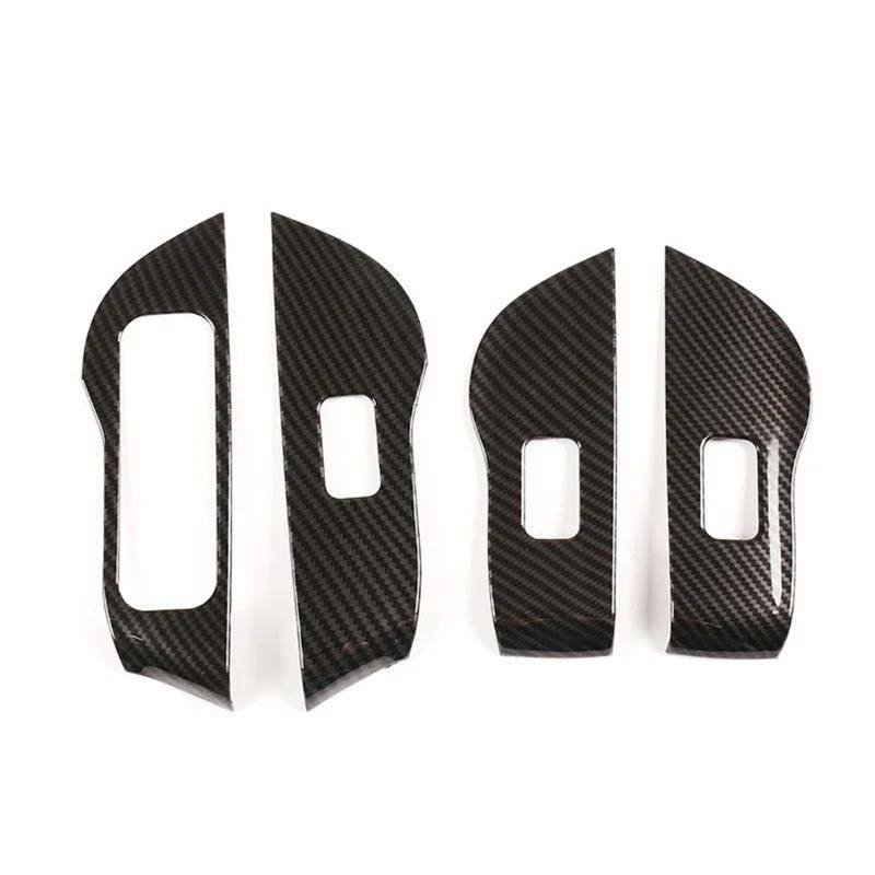 Auto-Innenverkleidungs Autofensterglas-Lift-Schalter-Taste Bedienfeld Rahmenabdeckung Verkleidung Für Benz Für GLE W167 V167 GLS X167 Auto Dekoration Rahmen Trim(Carbon Pattern) von ZSGHJA