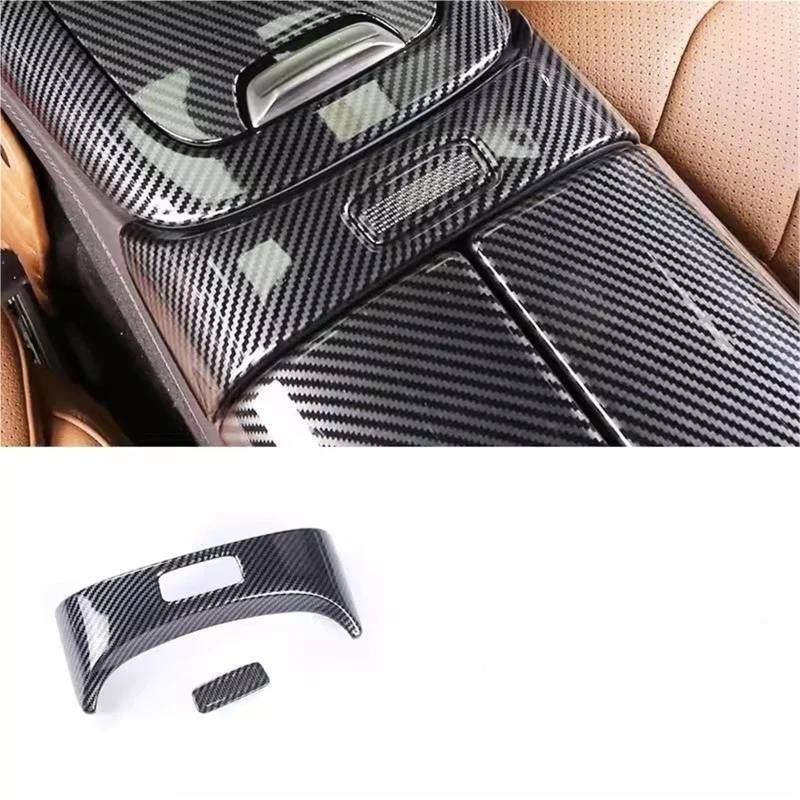 Auto-Innenverkleidungs Für Benz Für E-Klasse Für W214 S214 2024 ABS Auto Armlehne Box Panel Dekorative Abdeckung Innen Auto Dekoration Rahmen Trim(Stil a) von ZSGHJA
