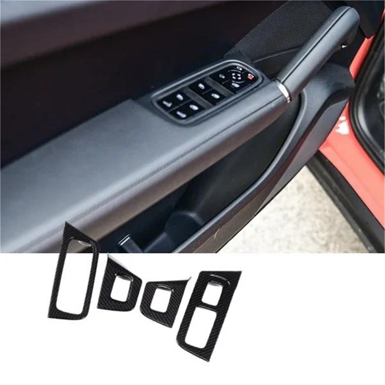 Auto-Innenverkleidungs Für Cayenne 2018-2022 ABS Auto Getriebe Wasser Tasse Rahmen Luftauslass Innere Armlehne Trim Abdeckung Auto Innen Auto Dekoration Rahmen Trim(Style 16) von ZSGHJA
