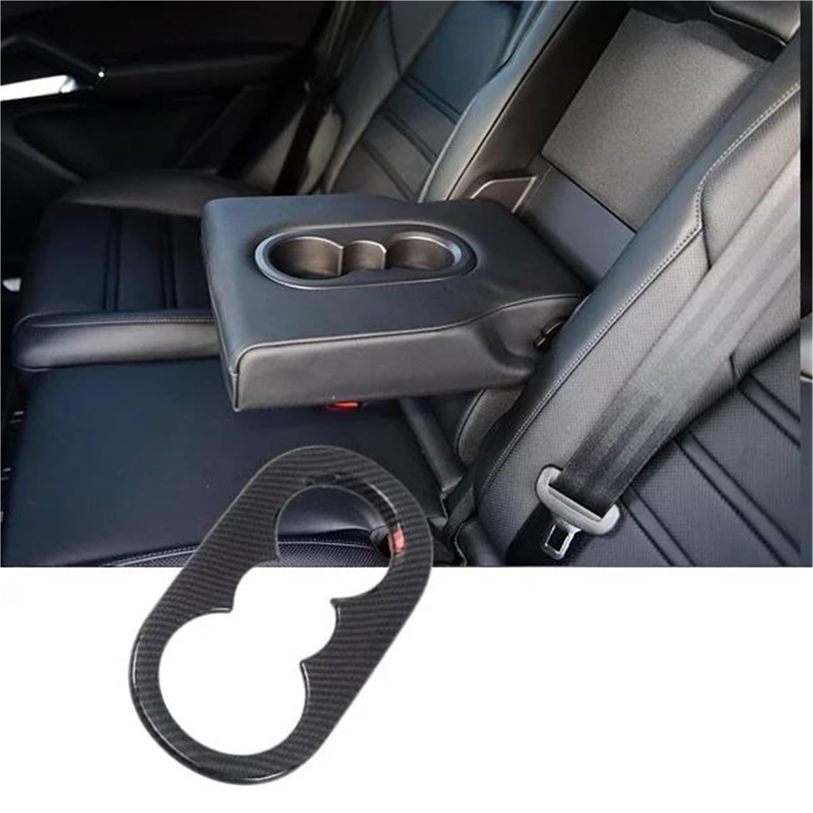 Auto-Innenverkleidungs Für Cayenne 2018-2022 ABS Auto Getriebe Wasser Tasse Rahmen Luftauslass Innere Armlehne Trim Abdeckung Auto Innen Auto Dekoration Rahmen Trim(Style 6) von ZSGHJA