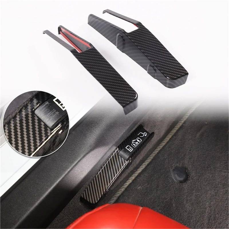 Auto-Innenverkleidungs Für Chevy Für Corvette C8 2020-2024 Auto ABS Autokonsole Gangschaltung Panel Abdeckung Tür Armlehne Zieraufkleber Auto Dekoration Rahmen Trim(Carbon Texture 17) von ZSGHJA