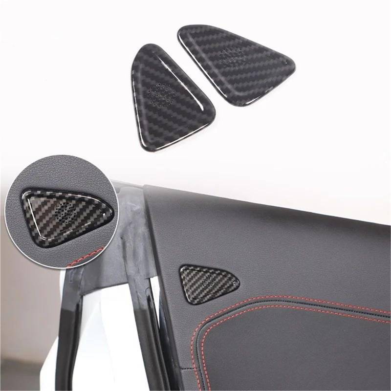 Auto-Innenverkleidungs Für Chevy Für Corvette C8 2020-2024 Auto ABS Autokonsole Gangschaltung Panel Abdeckung Tür Armlehne Zieraufkleber Auto Dekoration Rahmen Trim(Carbon Texture 18) von ZSGHJA