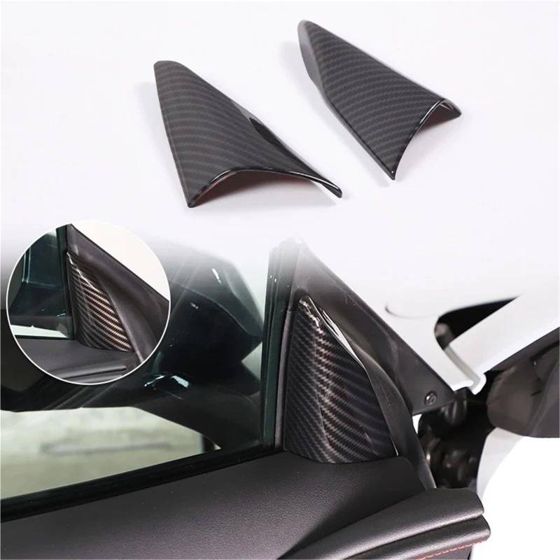 Auto-Innenverkleidungs Für Chevy Für Corvette C8 2020-2024 Auto ABS Autokonsole Gangschaltung Panel Abdeckung Tür Armlehne Zieraufkleber Auto Dekoration Rahmen Trim(Carbon Texture 30) von ZSGHJA