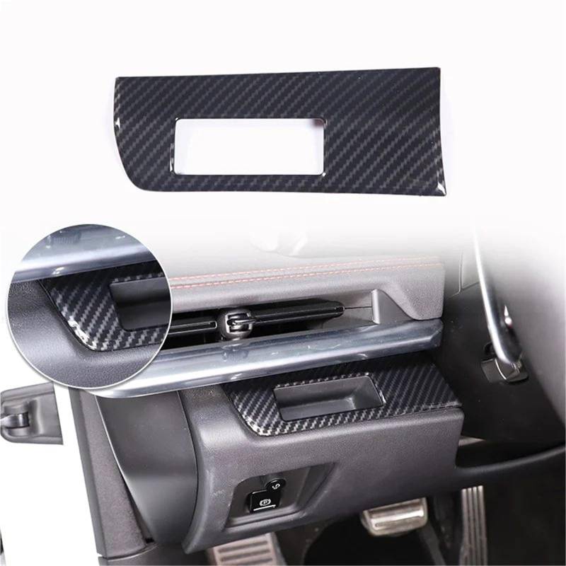 Auto-Innenverkleidungs Für Chevy Für Corvette C8 2020-2024 Auto ABS Autokonsole Gangschaltung Panel Abdeckung Tür Armlehne Zieraufkleber Auto Dekoration Rahmen Trim(Carbon Texture 9) von ZSGHJA