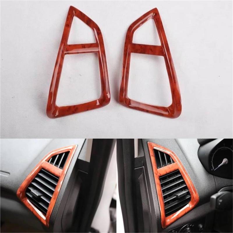 Auto-Innenverkleidungs Für Ford Für Ecosport 2013-2017 Auto-Armaturenbrett Seitenluftauslass-Entlüftungsrahmen Trim Styling Innenleisten Auto Dekoration Rahmen Trim(Agate Color) von ZSGHJA